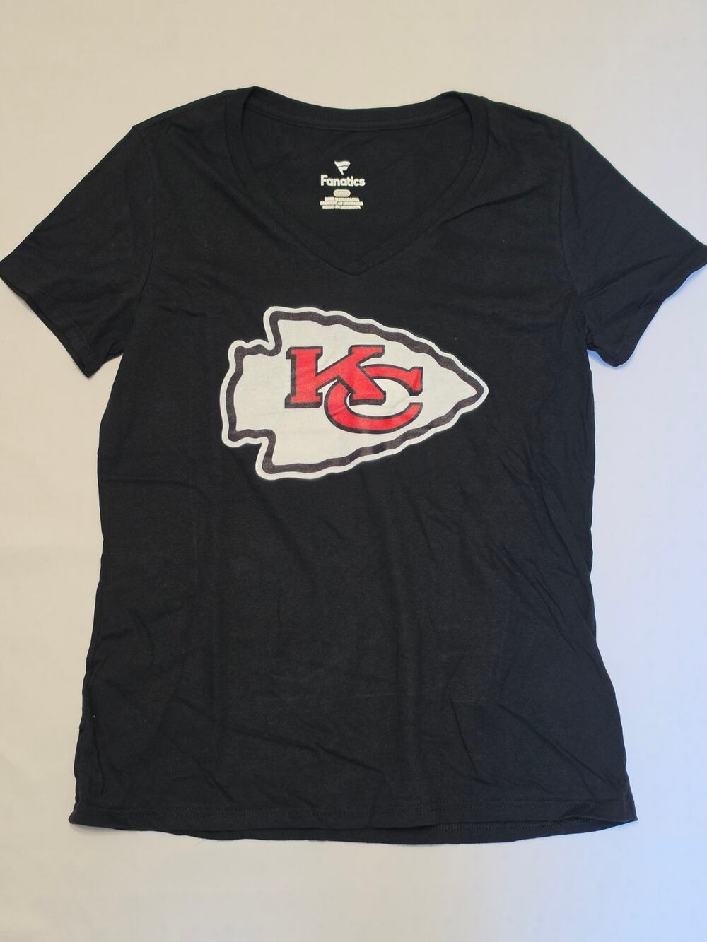 Fanatics Kansas City Chiefs Women’s Small Black Tee – New Without Tags